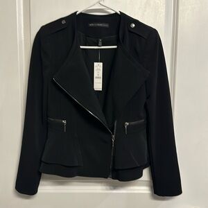 White House Black Market Woman’s Peplum Jacket. Black. Size XS.